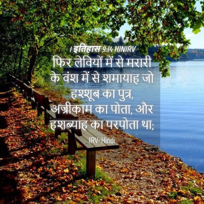 Picture 04 - 1 इतिहास 9:14 HINIRV - फिर लेवियों में से - Bible Verse Picture