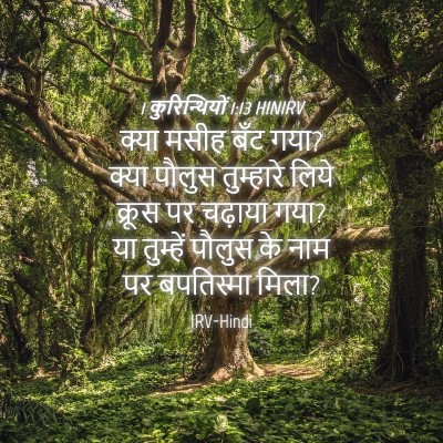 Picture 04 - 1 कुरिन्थियों 1:13 HINIRV - क्या मसीह बँट गया? - Bible Verse Picture