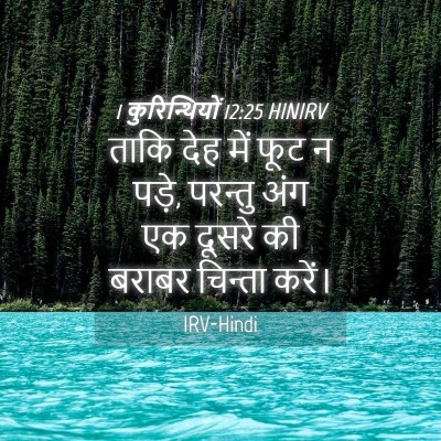 Picture 04 - 1 कुरिन्थियों 12:25 HINIRV - ताकि देह में फूट न - Bible Verse Picture