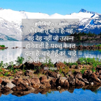 Picture 04 - 1 कुरिन्थियों 15:37 HINIRV - और जो तू बोता है, यह - Bible Verse Picture