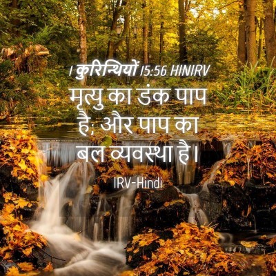 Picture 04 - 1 कुरिन्थियों 15:56 HINIRV - मृत्यु का डंक पाप - Bible Verse Picture