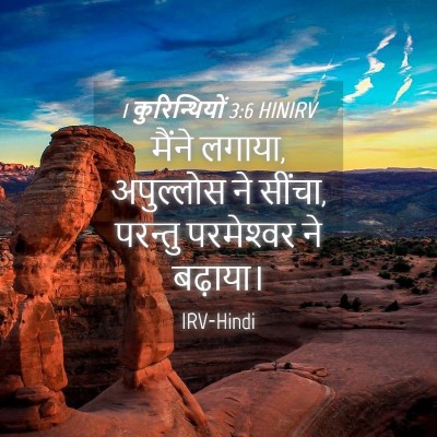Picture 04 - 1 कुरिन्थियों 3:6 HINIRV - मैंने लगाया, - Bible Verse Picture