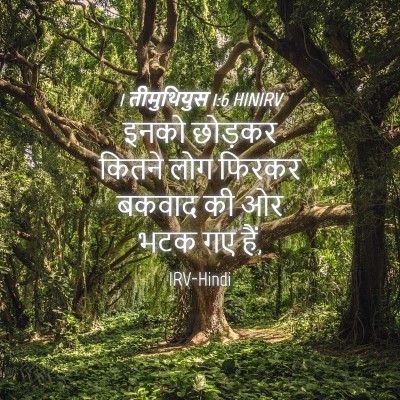 Picture 04 - 1 तीमुथियुस 1:6 HINIRV - इनको छोड़कर कितने - Bible Verse Picture