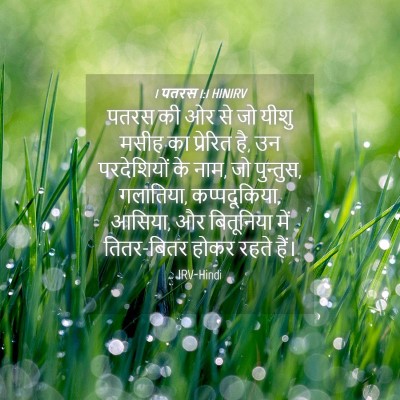 Picture 04 - 1 पतरस 1:1 HINIRV - पतरस की ओर से जो - Bible Verse Picture