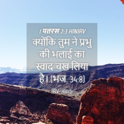 Picture 04 - 1 पतरस 2:3 HINIRV - क्योंकि तुम ने - Bible Verse Picture