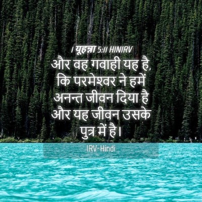 Picture 04 - 1 यूहन्ना 5:11 HINIRV - और वह गवाही यह है, - Bible Verse Picture
