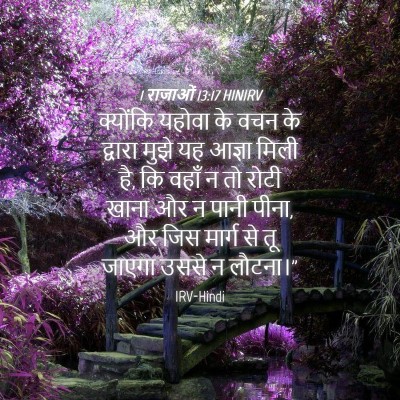 Picture 04 - 1 राजाओं 13:17 HINIRV - क्योंकि यहोवा के - Bible Verse Picture