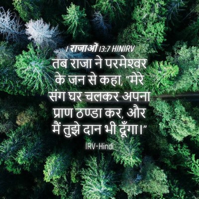 Picture 04 - 1 राजाओं 13:7 HINIRV - तब राजा ने - Bible Verse Picture