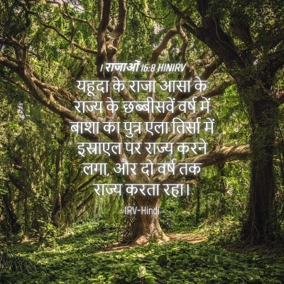Picture 04 - 1 राजाओं 16:8 HINIRV - यहूदा के राजा आसा - Bible Verse Picture