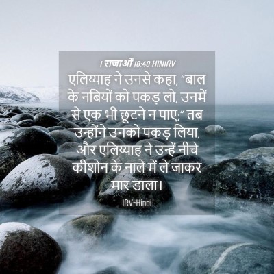 Picture 04 - 1 राजाओं 18:40 HINIRV - एलिय्याह ने उनसे - Bible Verse Picture