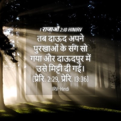 Picture 04 - 1 राजाओं 2:10 HINIRV - तब दाऊद अपने - Bible Verse Picture