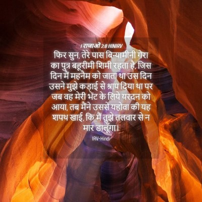 Picture 04 - 1 राजाओं 2:8 HINIRV - फिर सुन, तेरे पास - Bible Verse Picture
