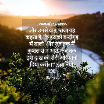Picture 04 - 1 राजाओं 22:27 HINIRV - और उनसे कह, 'राजा यह - Bible Verse Picture
