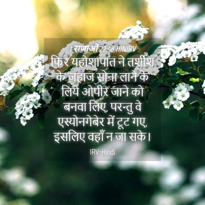 Picture 04 - 1 राजाओं 22:48 HINIRV - फिर यहोशापात ने - Bible Verse Picture