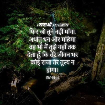 Picture 04 - 1 राजाओं 3:13 HINIRV - फिर जो तूने नहीं - Bible Verse Picture