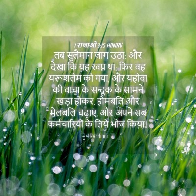 Picture 04 - 1 राजाओं 3:15 HINIRV - तब सुलैमान जाग उठा; - Bible Verse Picture