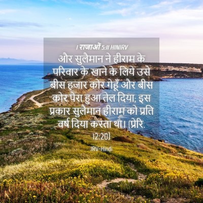 Picture 04 - 1 राजाओं 5:11 HINIRV - और सुलैमान ने - Bible Verse Picture