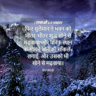 Picture 04 - 1 राजाओं 6:21 HINIRV - फिर सुलैमान ने भवन - Bible Verse Picture