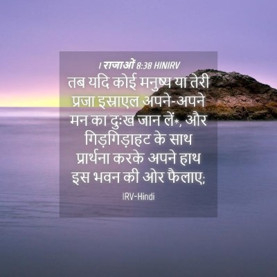 Picture 04 - 1 राजाओं 8:38 HINIRV - तब यदि कोई मनुष्य - Bible Verse Picture
