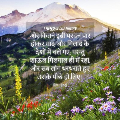 Picture 04 - 1 शमूएल 13:7 HINIRV - और कितने इब्री - Bible Verse Picture