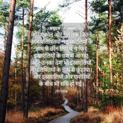 Picture 04 - 1 शमूएल 7:14 HINIRV - और एक्रोन और गत तक - Bible Verse Picture