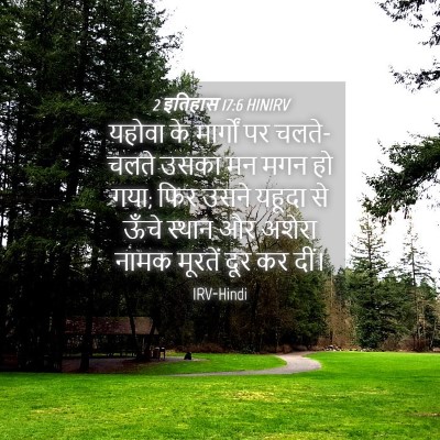 Picture 04 - 2 इतिहास 17:6 HINIRV - यहोवा के मार्गों - Bible Verse Picture