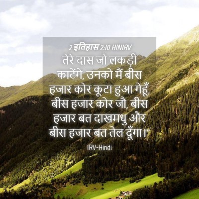 Picture 04 - 2 इतिहास 2:10 HINIRV - तेरे दास जो लकड़ी - Bible Verse Picture