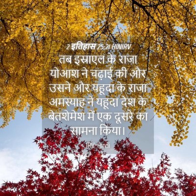 Picture 04 - 2 इतिहास 25:21 HINIRV - तब इस्राएल के राजा - Bible Verse Picture