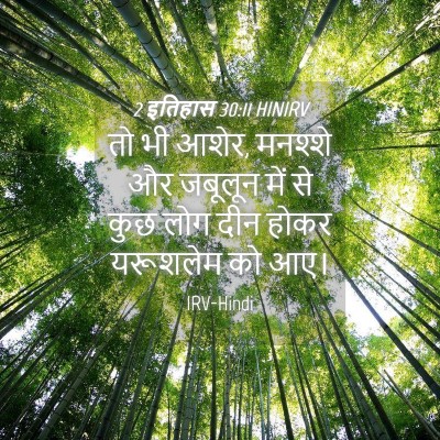Picture 04 - 2 इतिहास 30:11 HINIRV - तो भी आशेर, मनश्शे - Bible Verse Picture