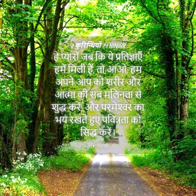 Picture 04 - 2 कुरिन्थियों 7:1 HINIRV - हे प्यारों जब कि ये - Bible Verse Picture