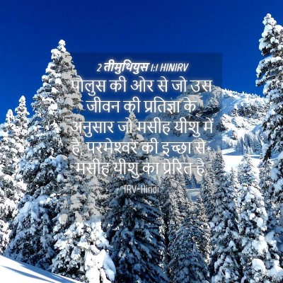 Picture 04 - 2 तीमुथियुस 1:1 HINIRV - पौलुस की ओर से जो - Bible Verse Picture