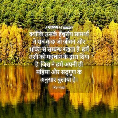 Picture 04 - 2 पतरस 1:3 HINIRV - क्योंकि उसके - Bible Verse Picture