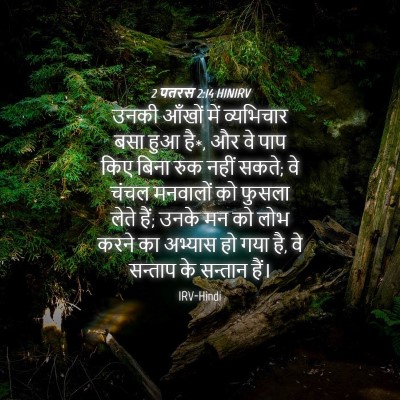 Picture 04 - 2 पतरस 2:14 HINIRV - उनकी आँखों में - Bible Verse Picture
