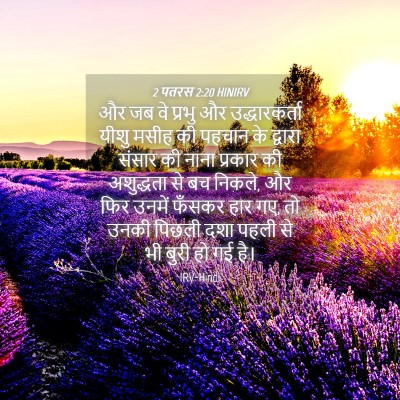 Picture 04 - 2 पतरस 2:20 HINIRV - और जब वे प्रभु और - Bible Verse Picture