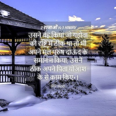 Picture 04 - 2 राजाओं 14:3 HINIRV - उसने वह किया जो - Bible Verse Picture