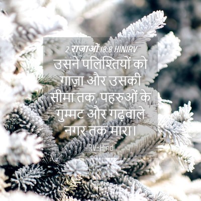 Picture 04 - 2 राजाओं 18:8 HINIRV - उसने पलिश्तियों - Bible Verse Picture