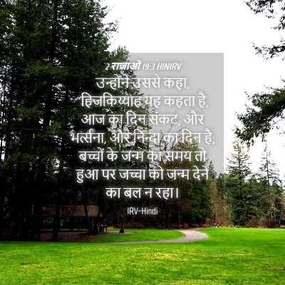 Picture 04 - 2 राजाओं 19:3 HINIRV - उन्होंने उससे कहा, - Bible Verse Picture