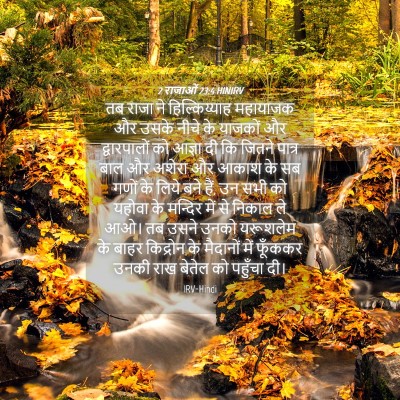 Picture 04 - 2 राजाओं 23:4 HINIRV - तब राजा ने - Bible Verse Picture