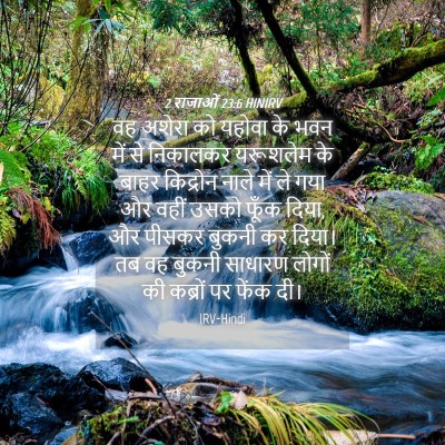 Picture 04 - 2 राजाओं 23:6 HINIRV - वह अशेरा को यहोवा - Bible Verse Picture