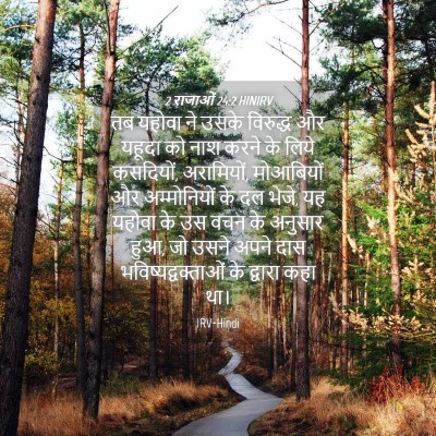Picture 04 - 2 राजाओं 24:2 HINIRV - तब यहोवा ने उसके - Bible Verse Picture