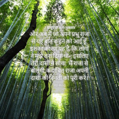 Picture 04 - 2 शमूएल 14:15 HINIRV - और अब मैं जो अपने - Bible Verse Picture
