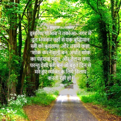 Picture 04 - 2 शमूएल 14:2 HINIRV - इसलिए योआब ने तकोआ* - Bible Verse Picture