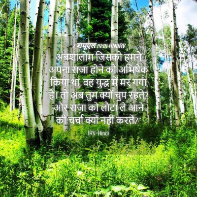 Picture 04 - 2 शमूएल 19:10 HINIRV - अबशालोम जिसको - Bible Verse Picture