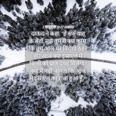 Picture 04 - 2 शमूएल 19:22 HINIRV - दाऊद ने कहा, “हे - Bible Verse Picture