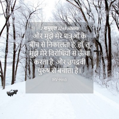 Picture 04 - 2 शमूएल 22:49 HINIRV - और मुझे मेरे - Bible Verse Picture