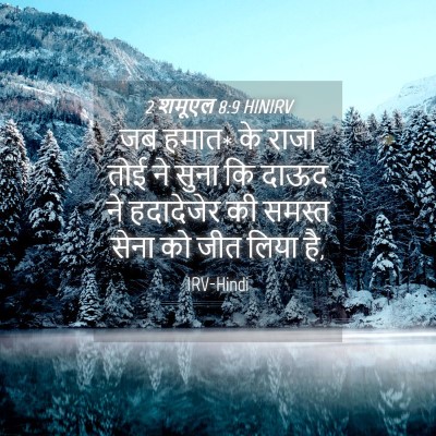 Picture 04 - 2 शमूएल 8:9 HINIRV - जब हमात* के राजा - Bible Verse Picture
