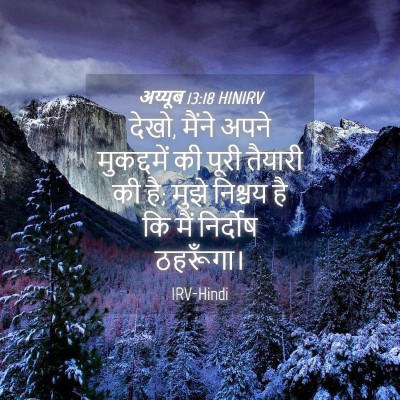 Picture 04 - अय्यूब 13:18 HINIRV - देखो, मैंने अपने - Bible Verse Picture