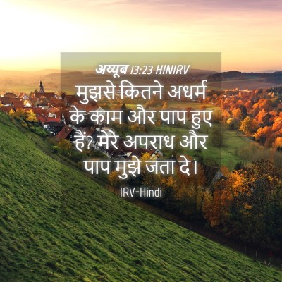 Picture 04 - अय्यूब 13:23 HINIRV - मुझसे कितने अधर्म - Bible Verse Picture