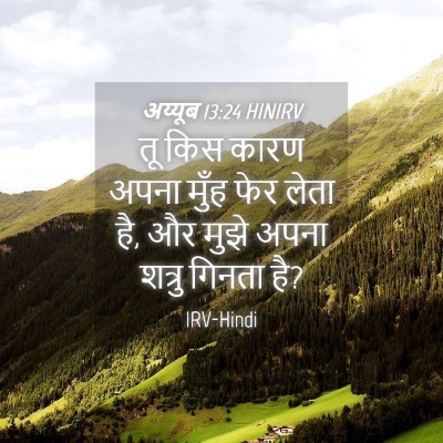 Picture 04 - अय्यूब 13:24 HINIRV - तू किस कारण अपना - Bible Verse Picture
