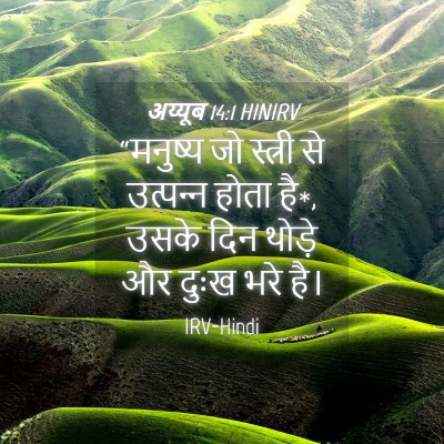 Picture 04 - अय्यूब 14:1 HINIRV - “मनुष्य जो स्त्री - Bible Verse Picture